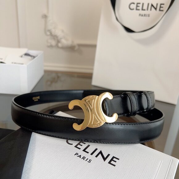 Black Belt with Gold Buckle - Picture 1 of 8